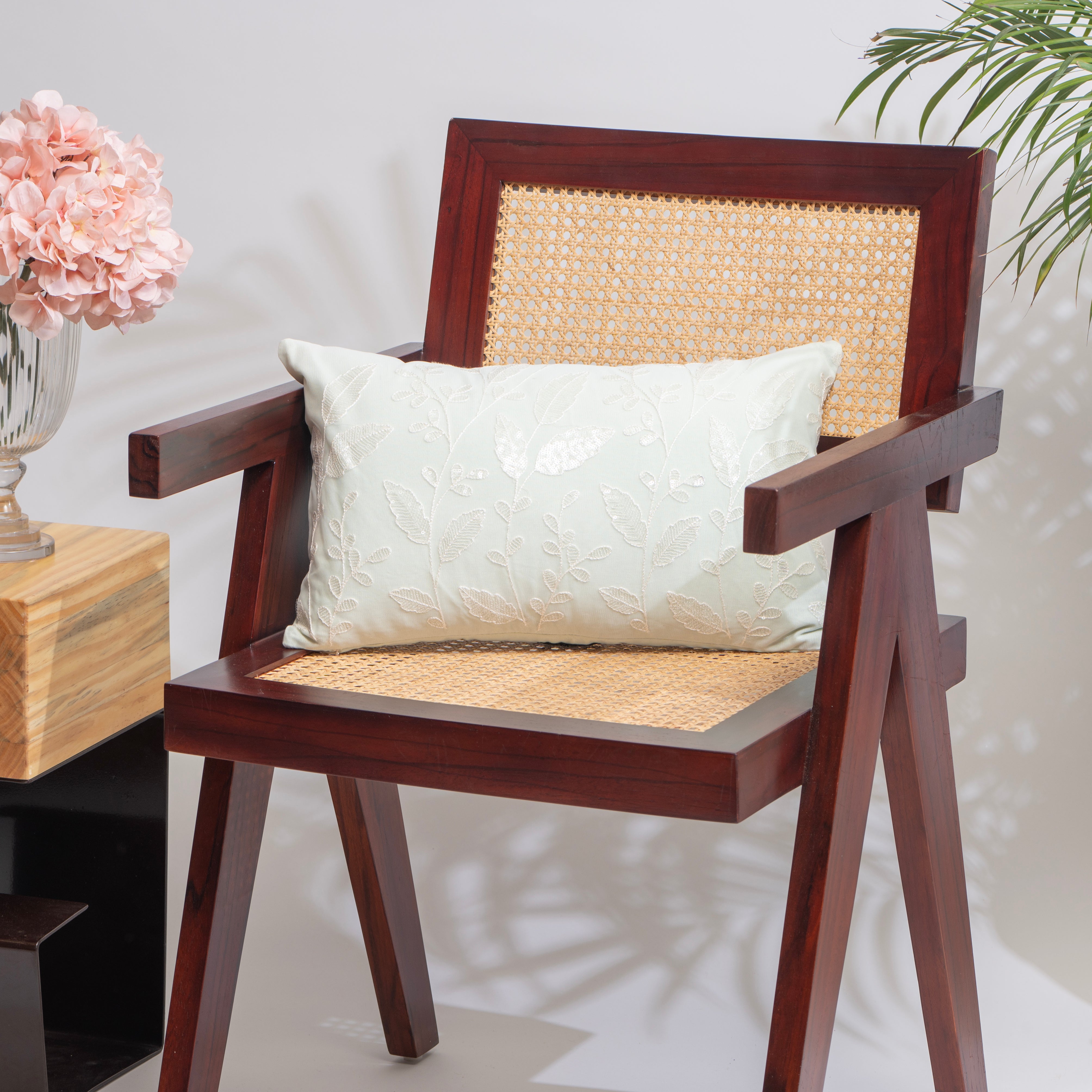 Pearl Petals Cushion Cover