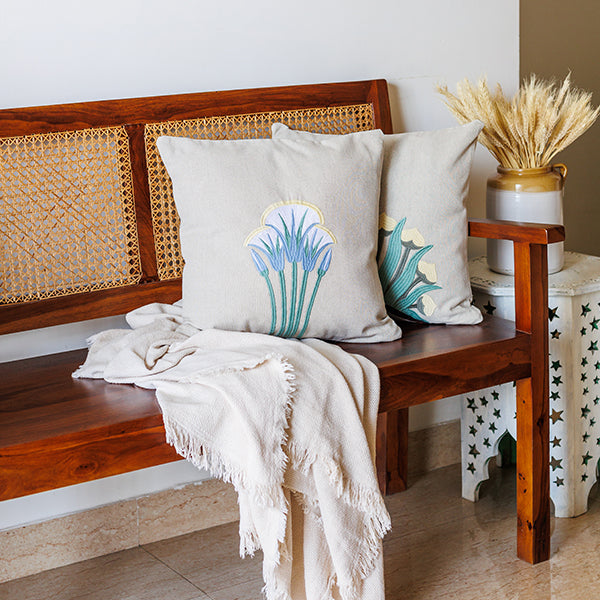 Threaded Elegance Cushion Cover