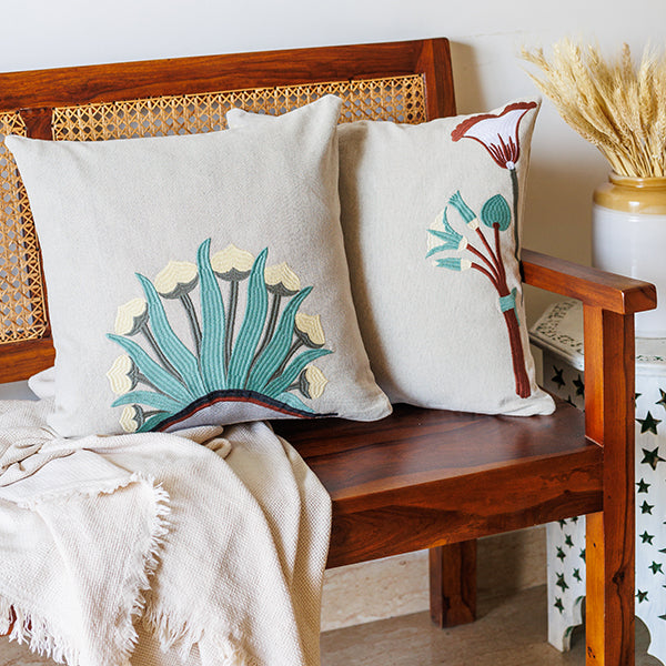 Embroidered Cushion Cover