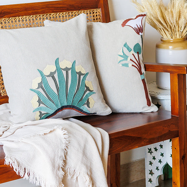 Embroidered Cushion Cover