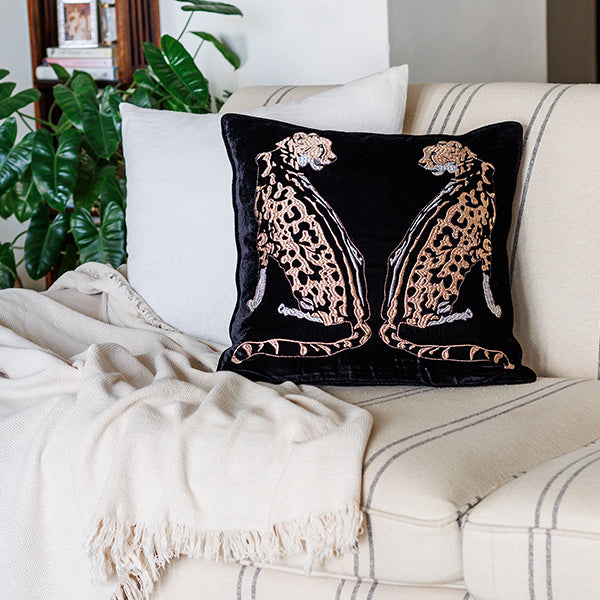 Leopard Velvet Cushion Cover