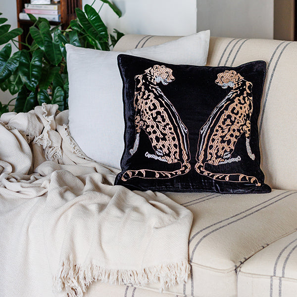 Leopard Velvet Cushion Cover