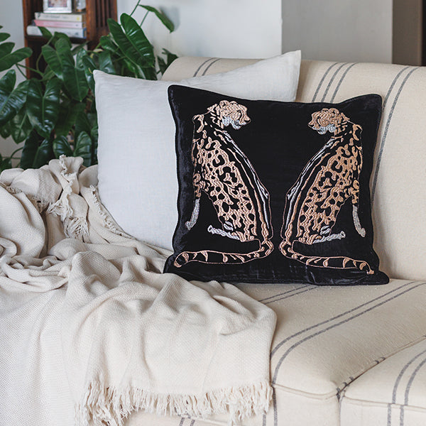 Leopard Velvet Cushion Cover