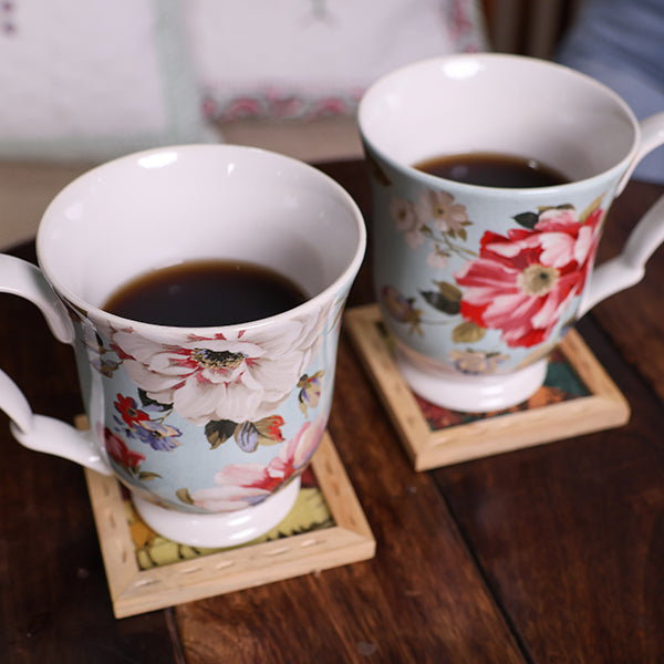 Floral Mugs (Set of 4)