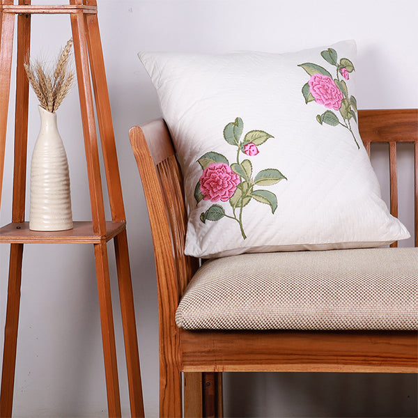 Blooming Beauty Quilted Cushion Cover