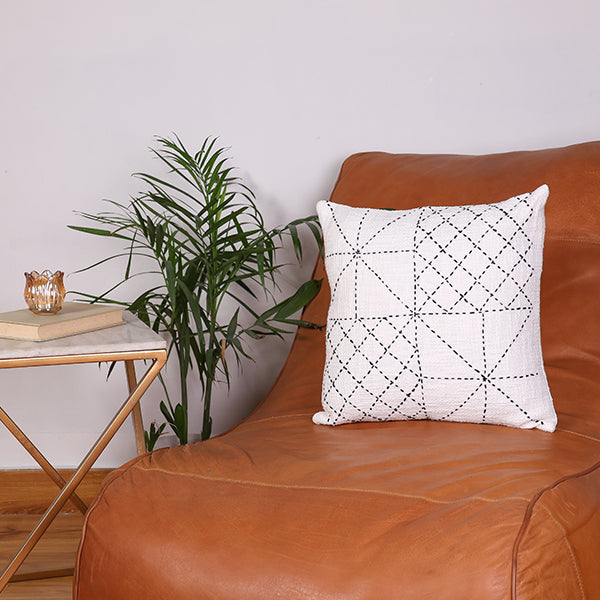 Boho Chic Jute Cushion Cover