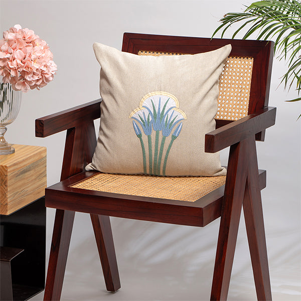 Threaded Elegance Cushion Cover