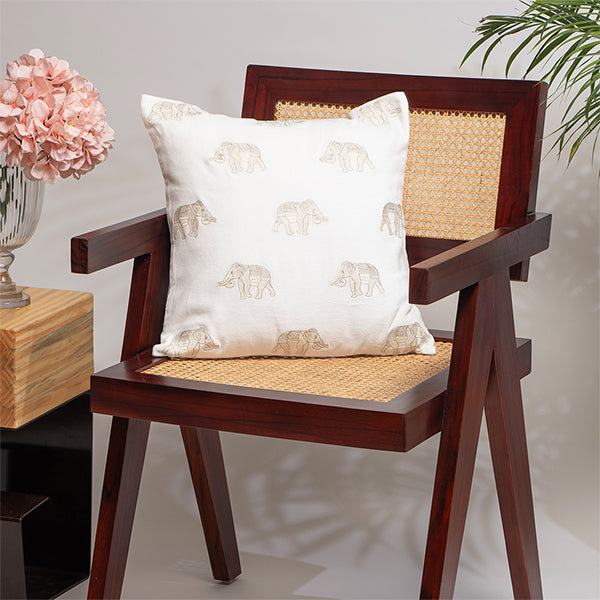 Tusker Tapestry Velvet Cushion Cover