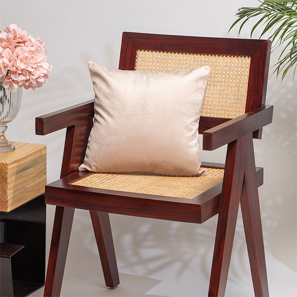 Beige Bliss Velvet Cushion  Cover