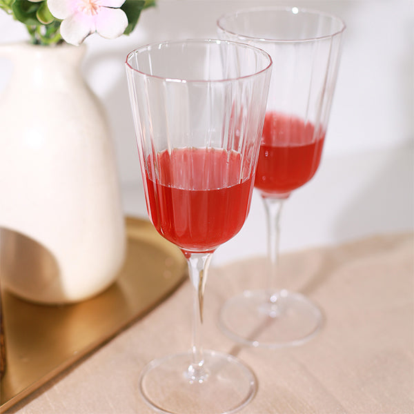 Etched wine glasses (Set of 4)