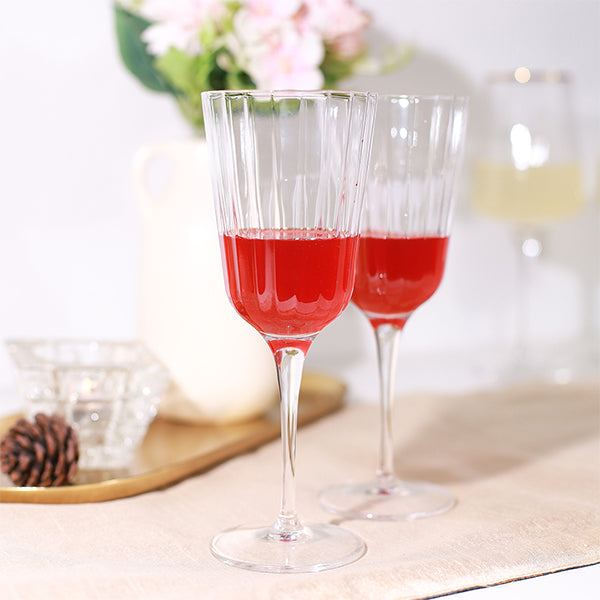 Etched wine glasses (Set of 4)