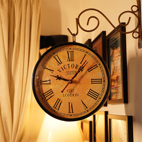 Vintage Rail and Station Clock