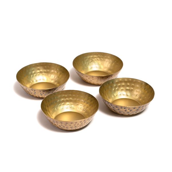 Hammered Antique Finish Diya (Set of 8)