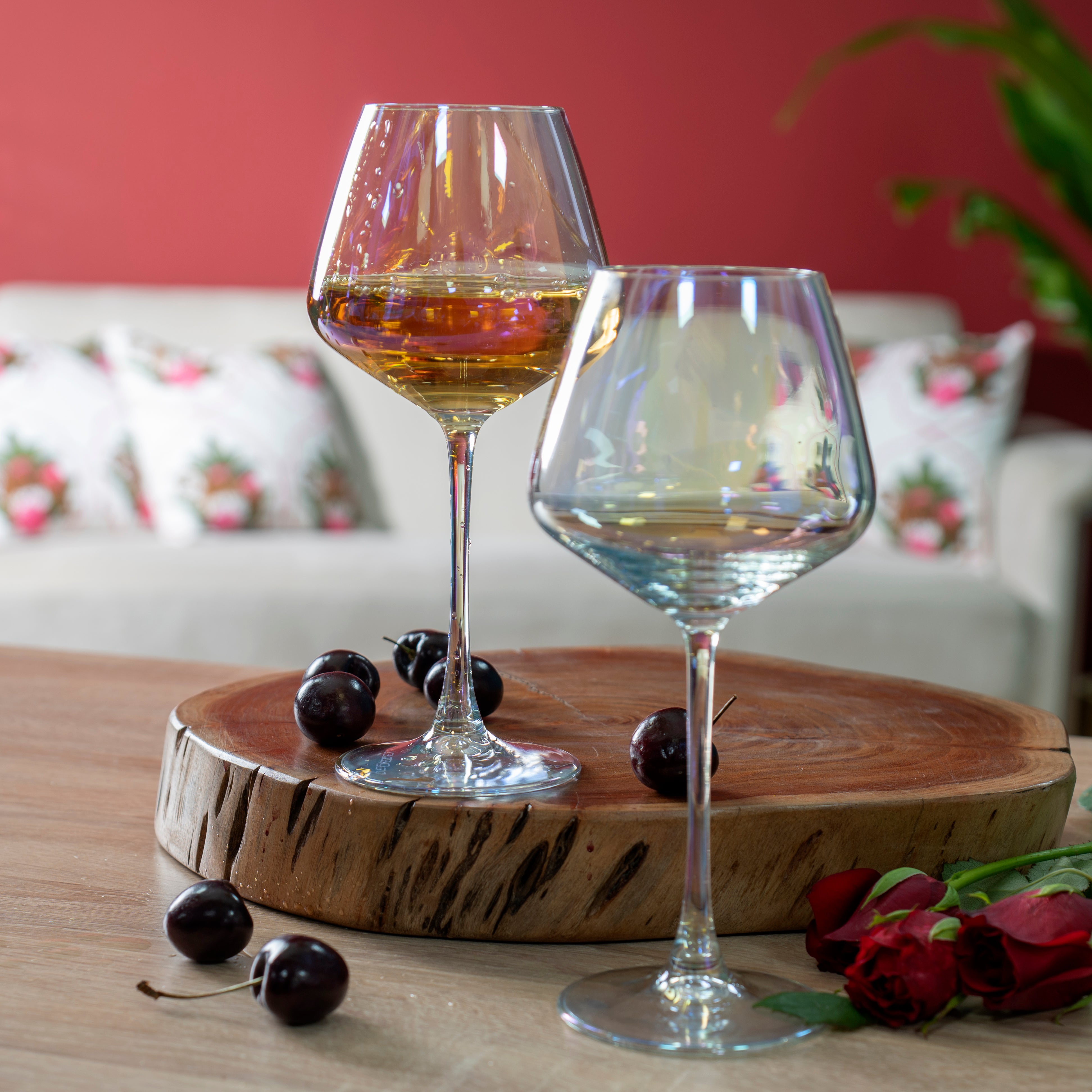 Rainbow Wine Glasses (Set of 2)