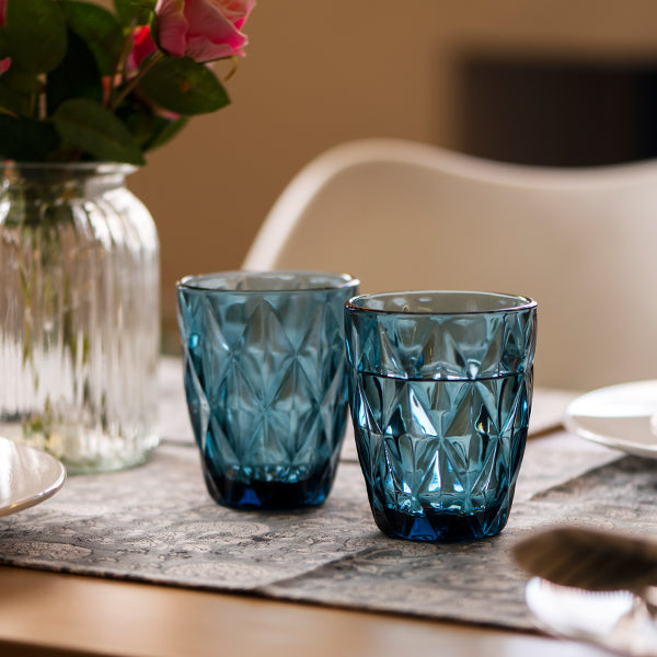 Colored water glasses