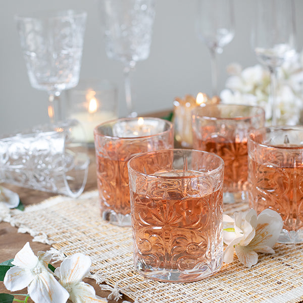 Carved Rum & Coke Glass (Set of 6)