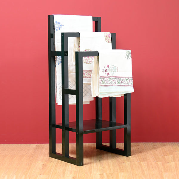 Wooden Towel Rack (Green)