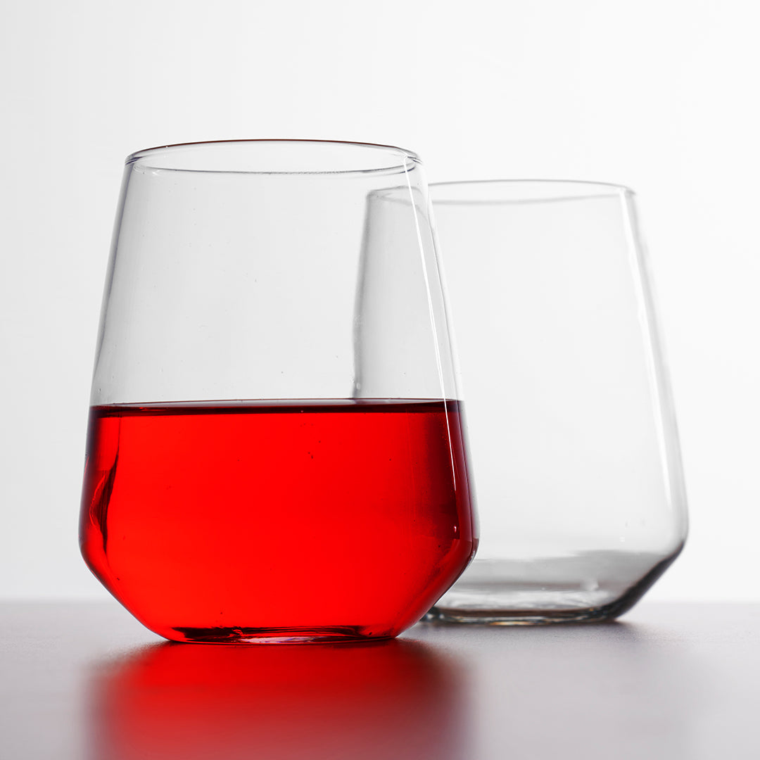 Stemless Tumbler Wine Glasses (Set of 6)