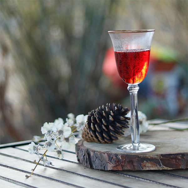 Fluted Champagne Glass 450ML With Gold Rim (Set of 4)