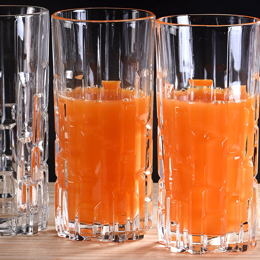 Cut Glass Pattern Juice Glass(Set of 6)