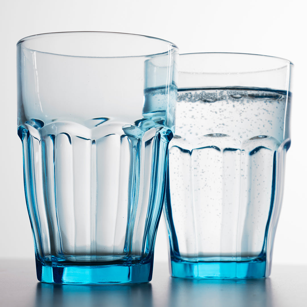 Light Blue Drinking Water Glass - (Set of 6)