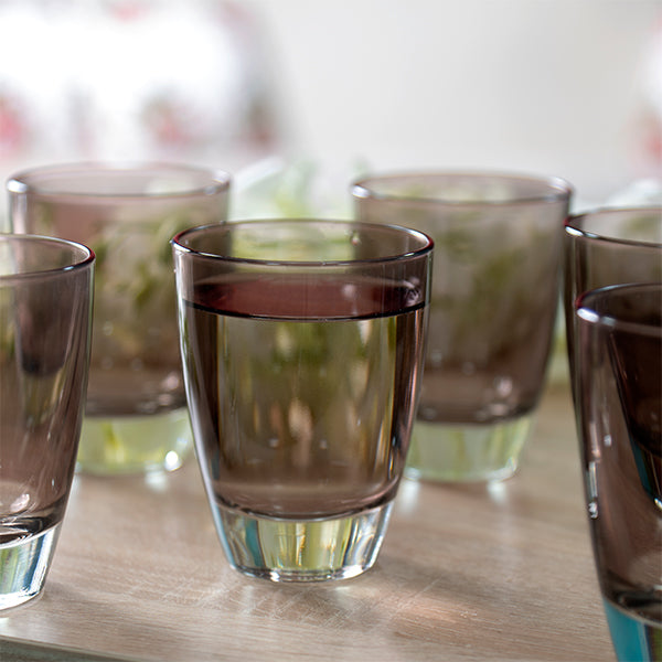 Smokey Charcoal Drinking Glass (Set of 6)