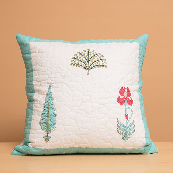 Colorful Bloom HandBlock Printed Cushion Covers