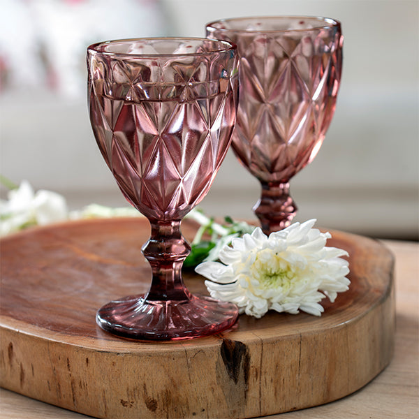 Red Grape Stem Glass Volume(ML)-250 ( Set of 6)