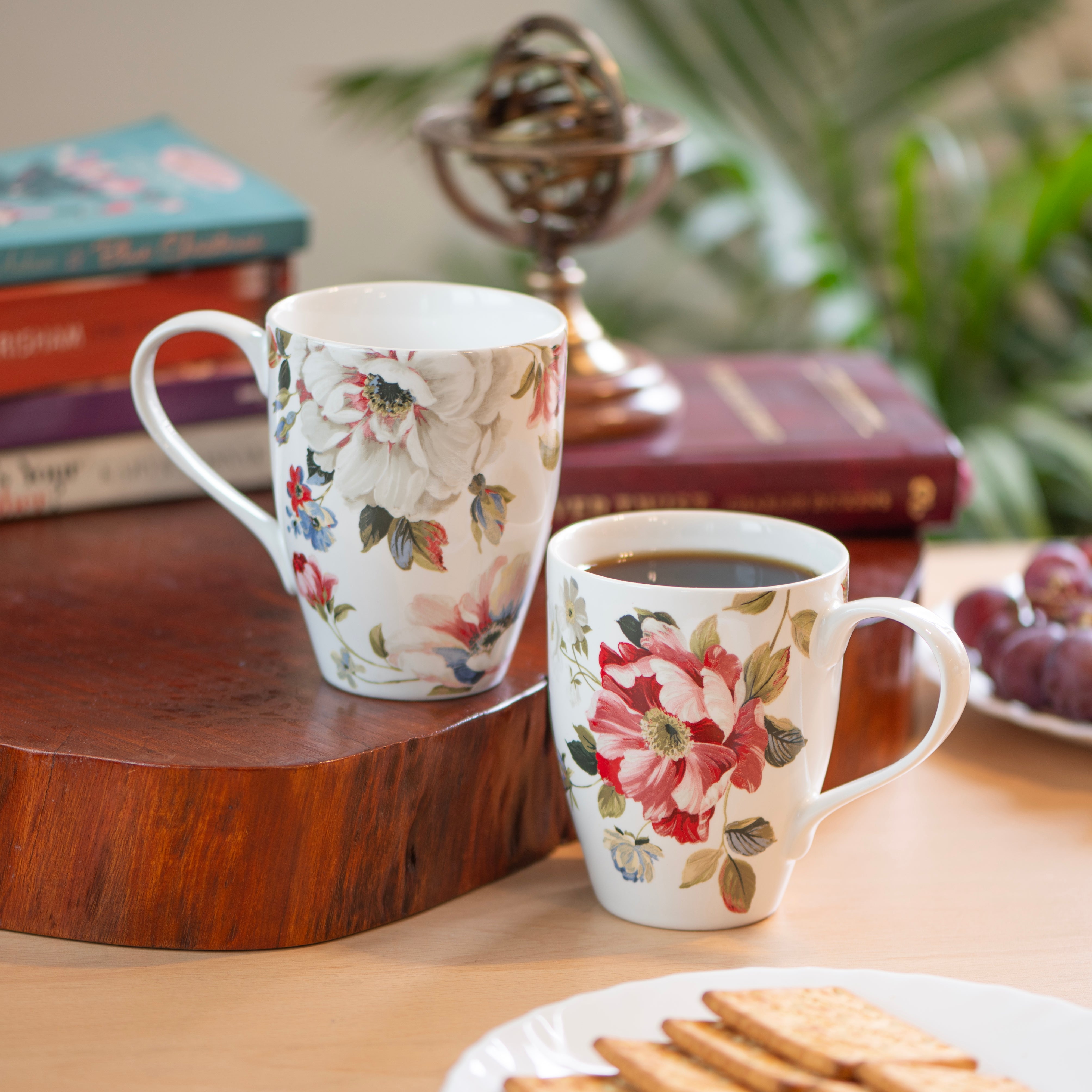 Floral Mugs- Set of 4