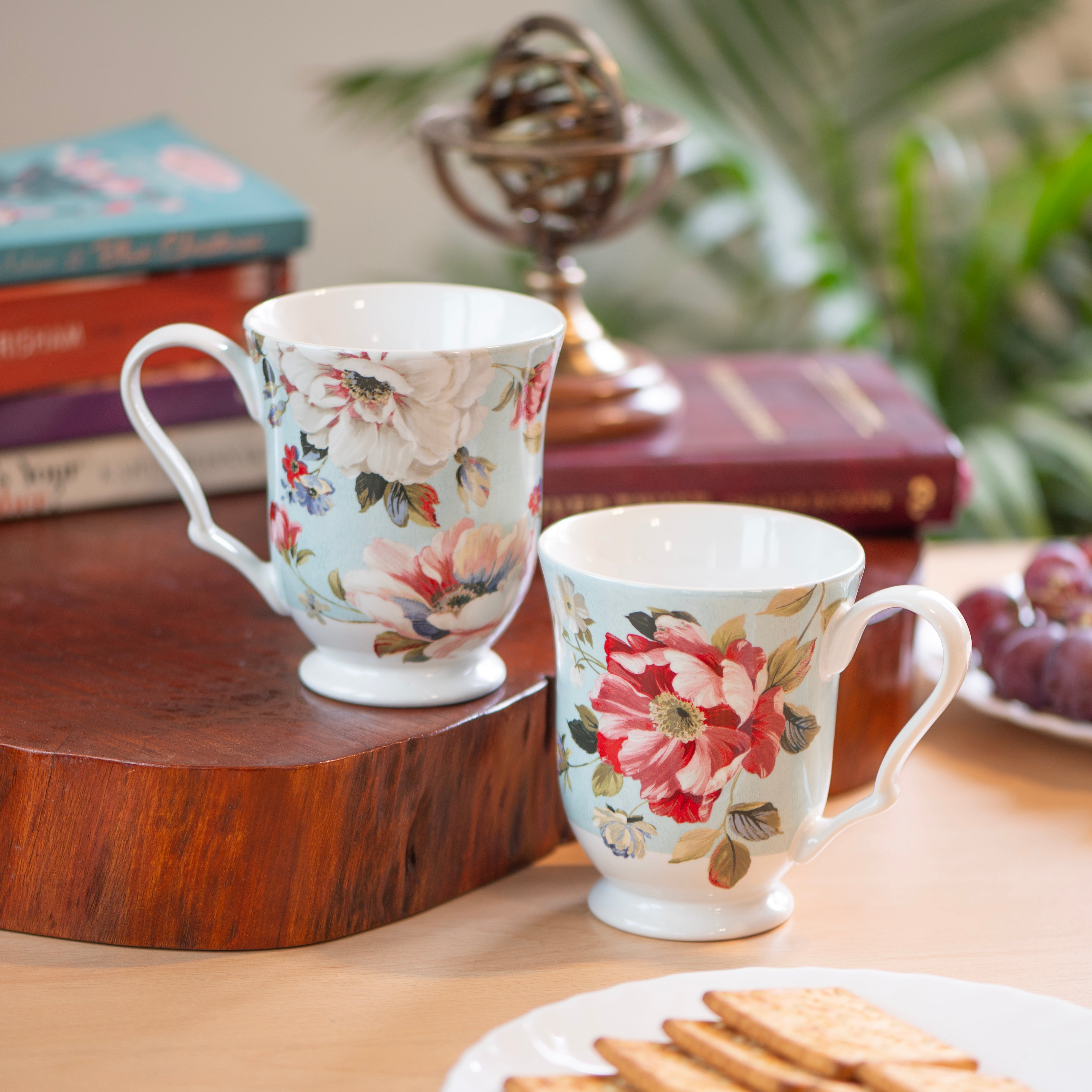 Floral Mugs (Set of 4)