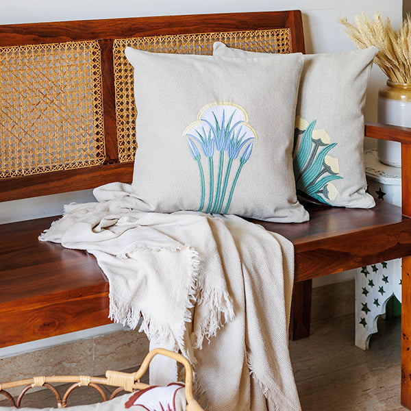 Threaded Elegance Cushion Cover