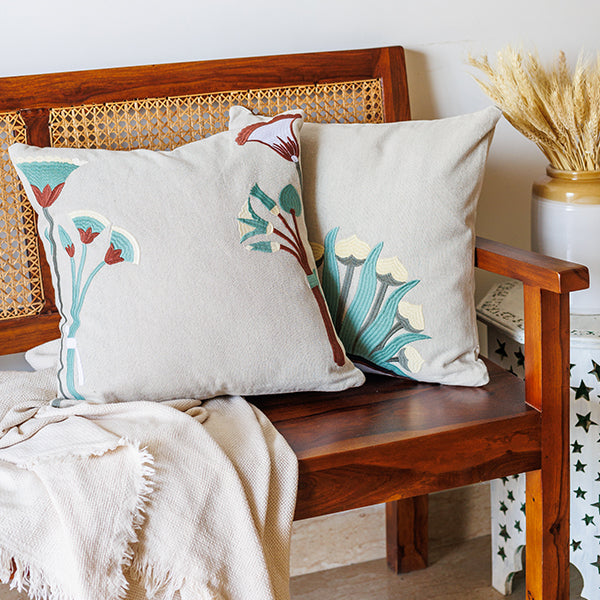 Embroidered Dream Cushion Cover