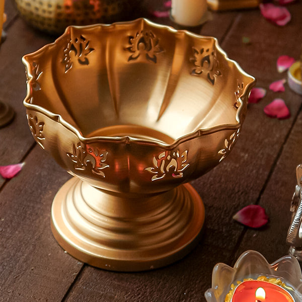 Golden Petal Urli - Set of 2