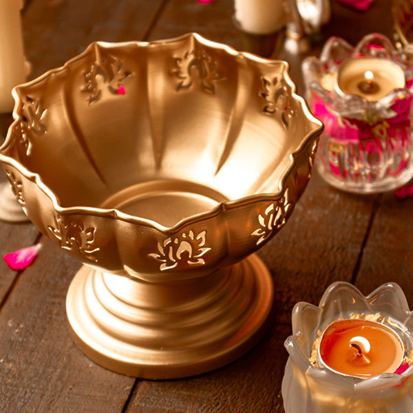 Golden Petal Urli - Set of 2