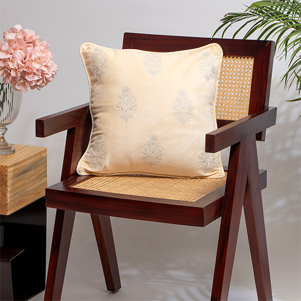Embroidered Velvet Elegance Cushion Cover