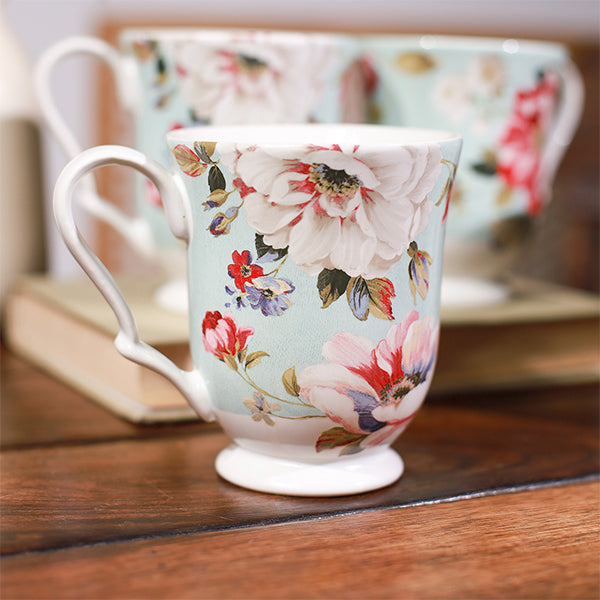 Floral Mugs (Set of 4)