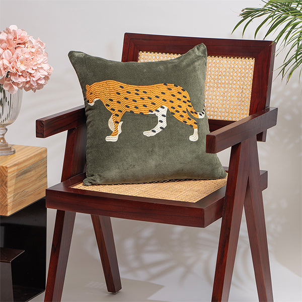 Exotic Safari Velvet Cushion Cover