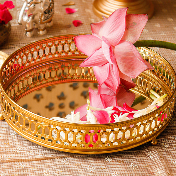 Crystal Orbit Glass Tray