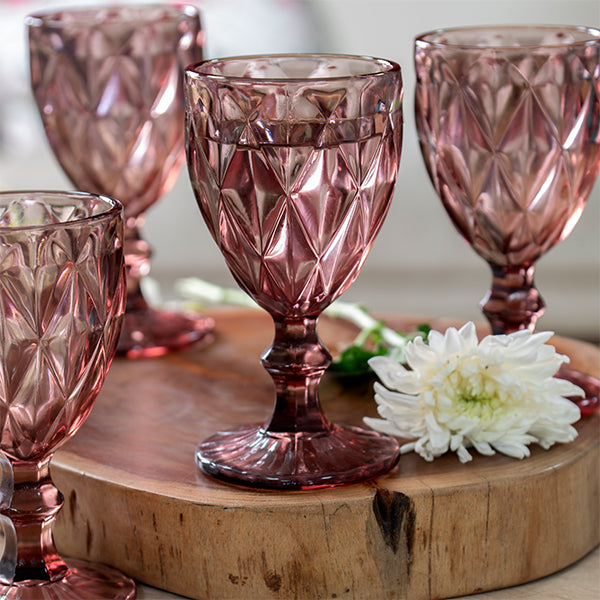 Red Grape Stem Glass Volume(ML)-250 ( Set of 6)